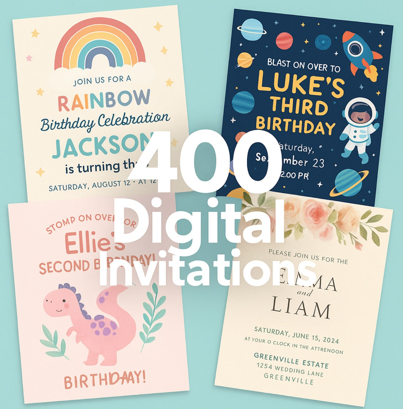 +400 Invitations numériques