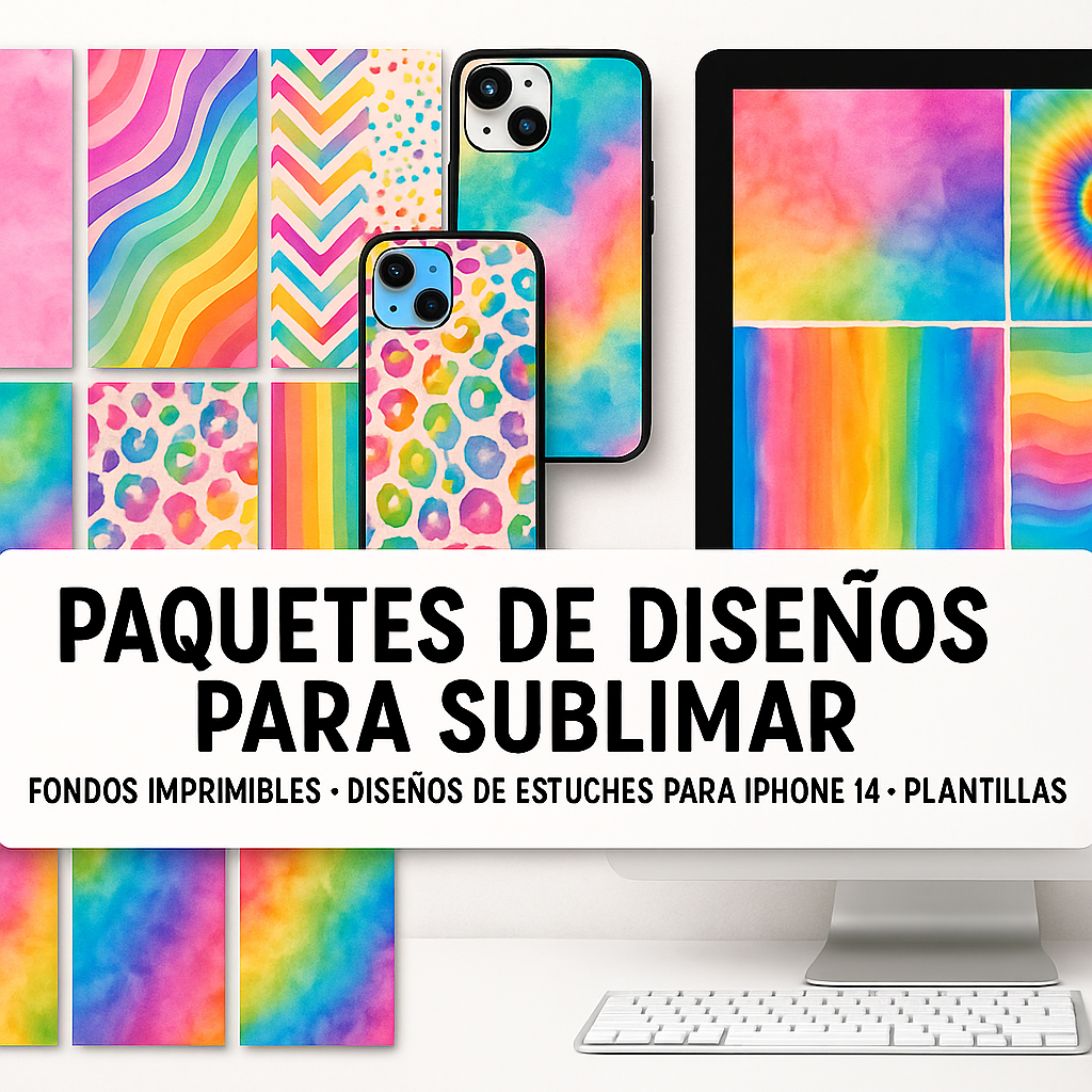 +350 Fonds de conception pour sublimation + 500 Coques d'iPhone 14 pour sublimation