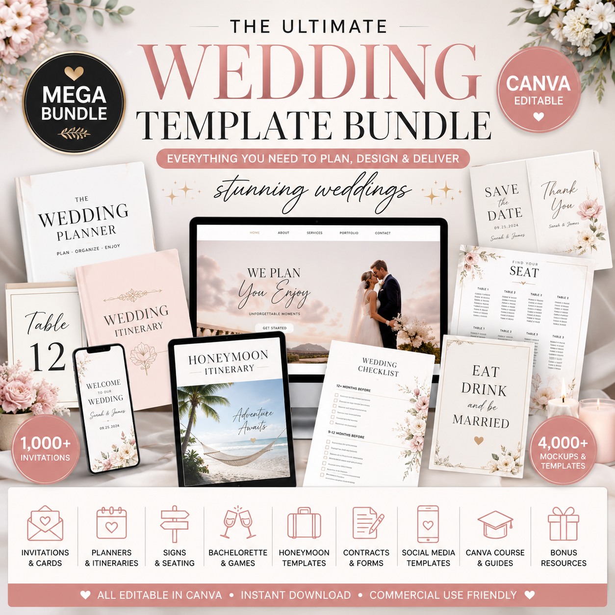 The Ultimate Wedding Template Bundle
