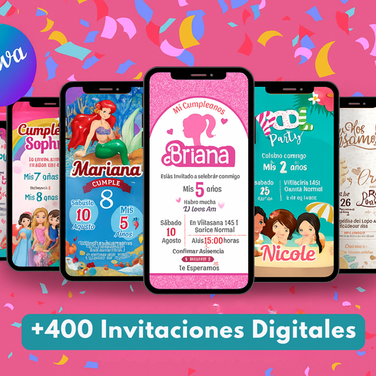 +400 Invitaciones en Canva listas