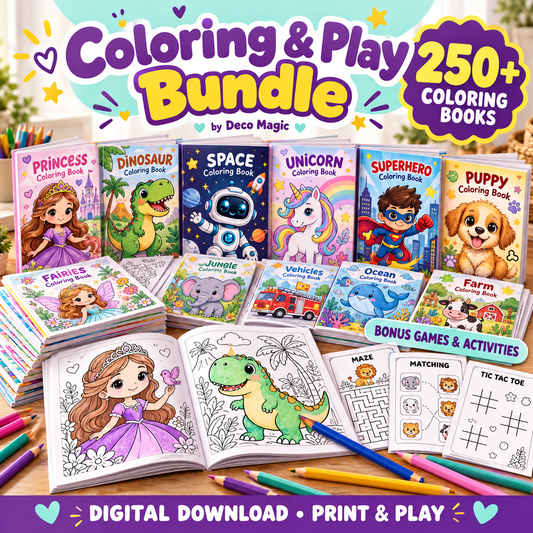 Coloring & Busy Books Mega Kit 🖍️