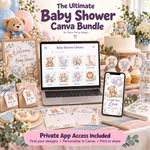 The Ultimate Baby Shower Canva Bundle