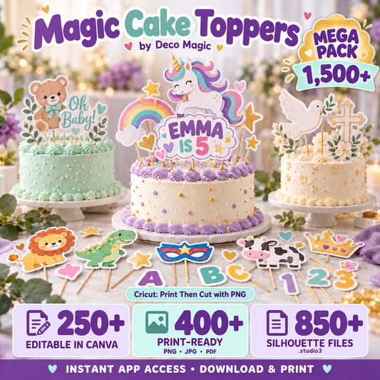 Magic Cake Toppers – Mega Pack +1500