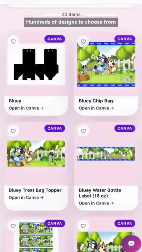 All the designs of a theme in the app