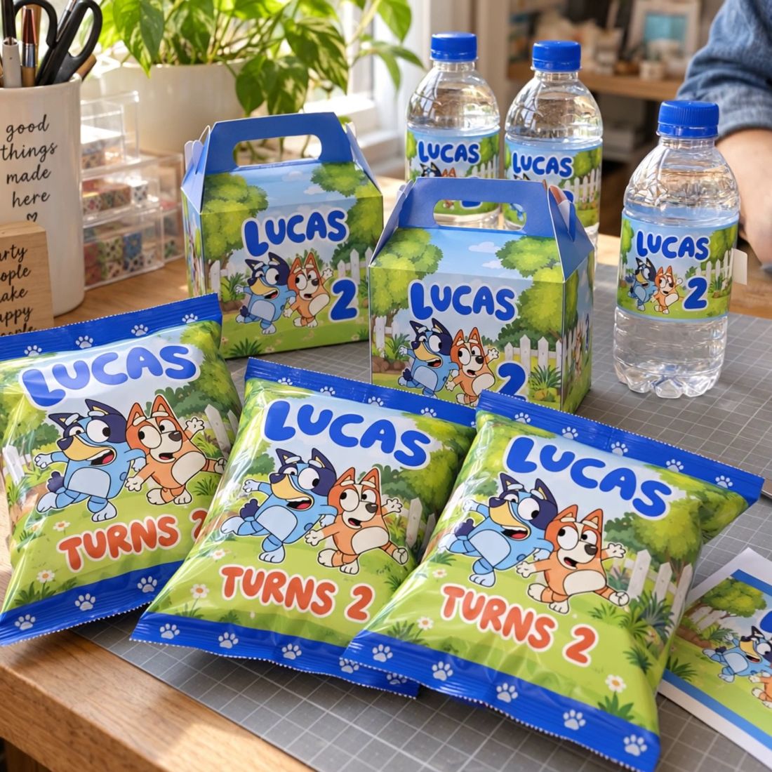 A real Bluey party made at home
